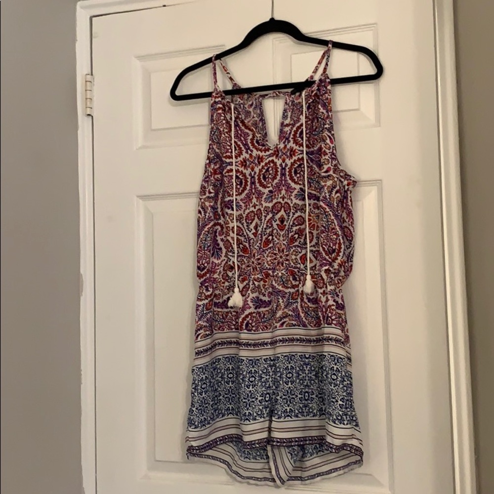 Multicolor romper. Size large.